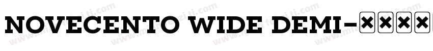 novecento wide demi字体转换
